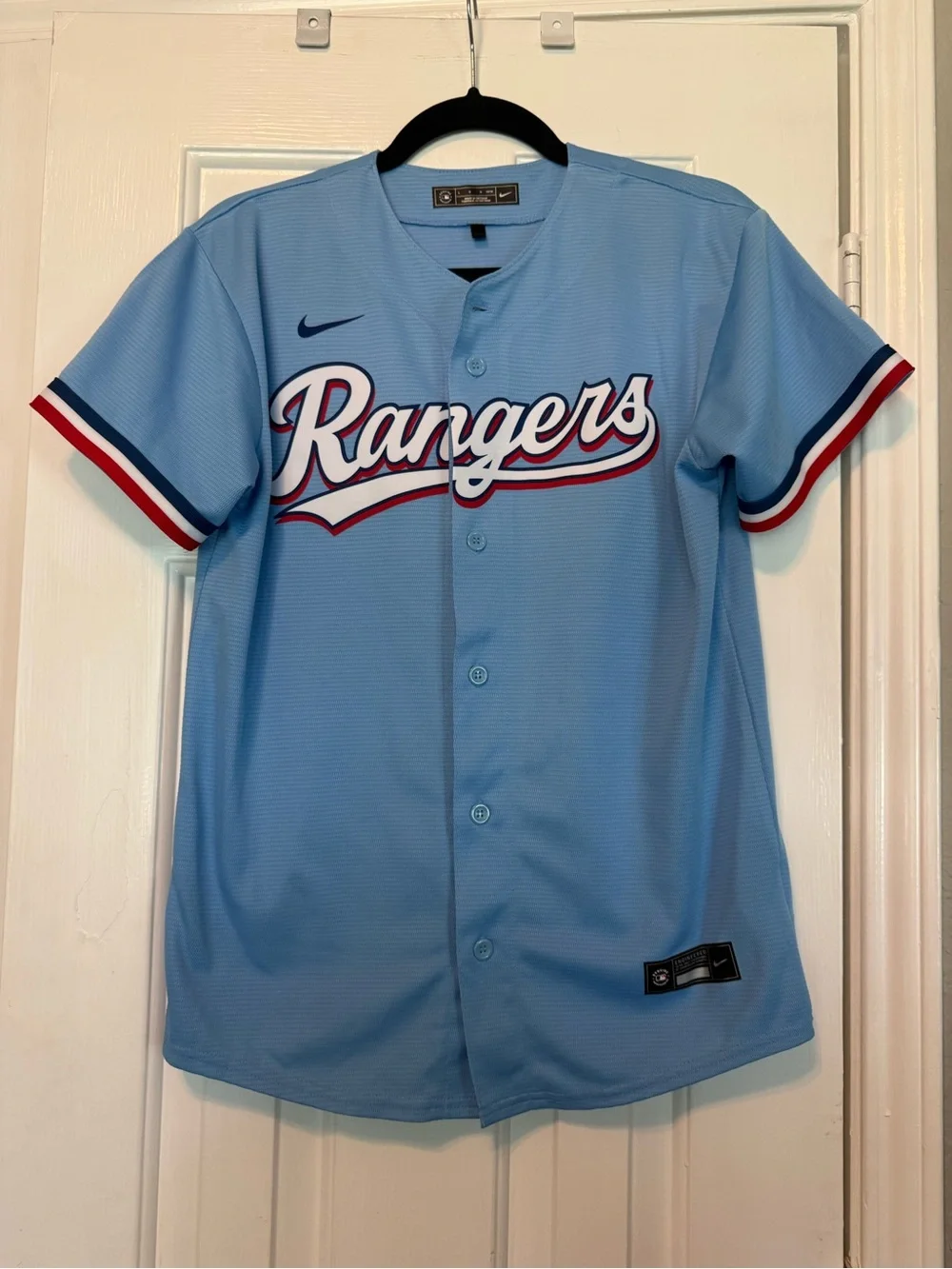 ⚾ Nike Texas Rangers Corey Seager #5 Youth Large Button Front Baseball Jersey ⚾